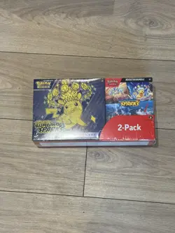 POKEMON SURGING SPARKS ELITE TRAINER BOX ETB & BOOSTER BUNDLE COSTCO 2-PACK TCG - Image 1