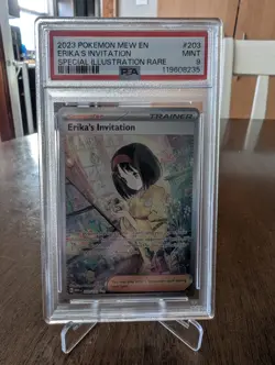 Pokemon S&V 151 Erika's Invitation Special Illustration Rare #203/165 PSA 9 - Image 2