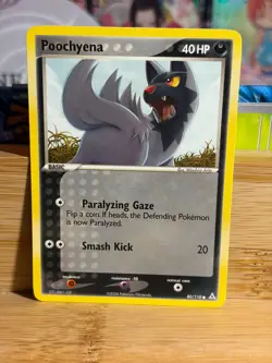 POOCHYENA 80/110 EX Holon Phantoms Unlimited Vintage Pokemon TCG Lightly Played - Image 1