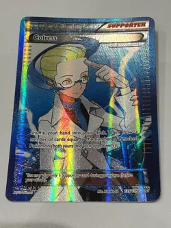 Pokemon TCG Colress Black White 135/135 Holo Full Art Ultra Rare LP - Image 1