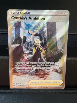 Cynthia's Ambition GG60/GG70 Crown Zenith Galarian Gallery Holo Pokemon EXCELLEN - Image 1