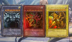 Ultra Rare Egyptian God Set GBI-001 GBI-002 GBI-003 Promo - FOIL BLEED - NM / M - Image 2