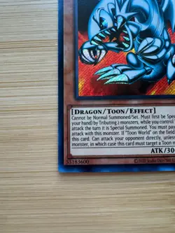 Yu-Gi-Oh Blue Eyes Toon Dragon SRL-EN000 + Messenger of Peace SRL-EN102 - Image 4