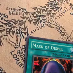 Yu-Gi-Oh! LON-017 Mask Of Dispel (Unlimited Edition) Super Rare, LIGHT PLAY - Image 4