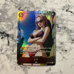 Hina Marine Alt One Piece Swimsuit ACG Goddess Waifu Fan Card Holo Anime Beach - Image 1