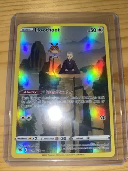 Hoothoot Ultra Rare Swsh10: Astral Radiance Trainer Gallery TG12/TG30 Holo Card - Image 1