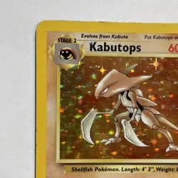 Pokemon TCG Kabutops Holo Rare Unlimited Card 9/62 Fossil WOTC 1999 - Image 3
