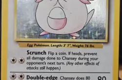 Pokemon Chansey 120 HP Holo Rare Base Set 3/102 Wizards Card 1999 - Image 3