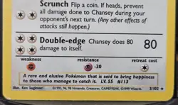 Pokemon Chansey 120 HP Holo Rare Base Set 3/102 Wizards Card 1999 - Image 4