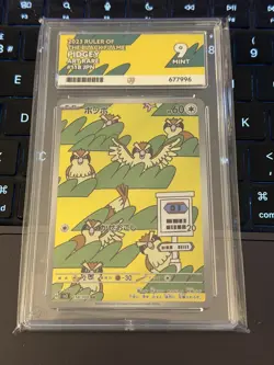 ACE 9 Pidgey 118/108 Ruler of the Black Flame Graded Japanese AR Pokemon Card - Image 1
