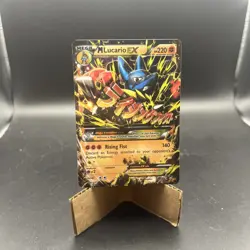 Pokemon M Lucario EX Ultra Rare Holo XY Furious Fists 55/111 220 HP Card - Image 1