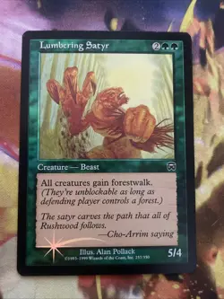 Magic the Gathering MTG Card: Lumbering Satyr FOIL 257/350 Mercadian Masques! - Image 1