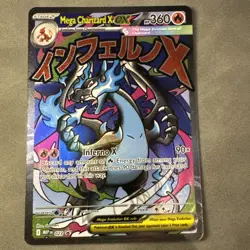✨ Mega Charizard X EX 023 UPC Black Star Promo Full Art Pokemon TCG Card - Image 1