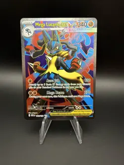 Mega Lucario Ex 160/132 - Pokemon TCG Mega Evolution Card - Ultra Rare - NM - Image 1