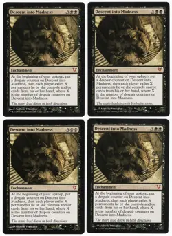 Descent into Madness x4 4x 2012 Avacyn Restored Enchantment PLAYSET MTG NM AZ1 - Image 1