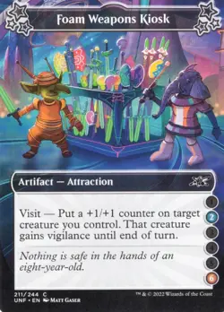 FOAM WEAPONS KIOSK (2-6) 211/244 UNFINITY MTG MAGIC NM (yourdeckbuilder) - Image 1