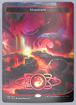 Mountain - Borderless - Foil - 238 - Unfinity (UNF) MTG - Image 1