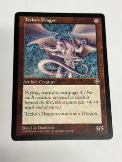 Teeka's Dragon - Mirage Regular - MTG NM Free Ship! - Image 2
