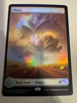 Magic MTG Plains MagicCon Foil Borderless Lotus Secret Lair Promo SLP 0031 NM - Image 3