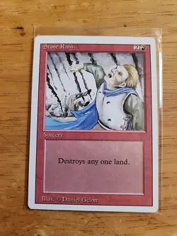Stone Rain - Revised - MTG Magic - Common - Red Sorcery - Image 1