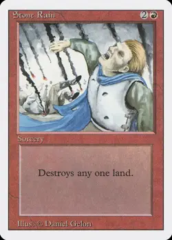 Stone Rain 1x MtG Revised PLAYED - Image 1