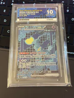 ACE 10 Iron Crown EX Pokemon TCG 214/187 Terastal Festival Japanese SAR - Image 1