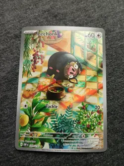 Pokemon TCG Lechonk 209/197 Obsidian Flames Full Art Illustration Rare NM - Image 1