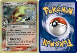 2005 Pokemon, EX Delta Species, #5/113 Flareon, Holo Rare - Image 1