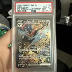 2024 POKEMON SVP EN-SV BLACK STAR PROMO #132 GRENINJA EX PSA 10 - Image 1