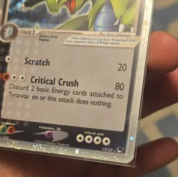 Tyranitar ex (Holo) 017/017 POP Series 1 Holo Pokemon NM - Image 5