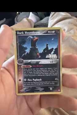 Pokemon TCG Dark Houndoom 37/109 Team Rocket Returns Reverse Holo Uncommon - Image 1