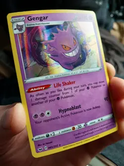 Pokemon TCG Gengar 085/202 Sword & Shield Base Set Holo Rare NM - Image 1