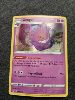 Pokemon TCG Gengar 085/202 Sword & Shield Base Set Holo Rare NM - Image 2