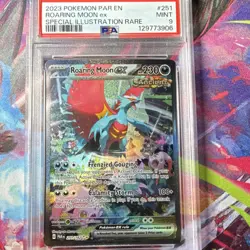Pokemon Roaring Moon ex SV04 Paradox Rift 251/182 Illustration Rare Holo PSA 9 - Image 1