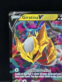 Pokemon Giratina V #130/196 Ultra Rare Full Art Lost Origin Near Mint - Image 4