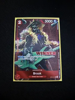 One Piece Card Game Tournament Pack Vol.4 Winner Brook ST01-011 - Image 1