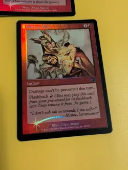 Flaring Pain & Firecat Blitz. Judgment.Old VIntage. MTG 2 Card. FOIL - Image 5