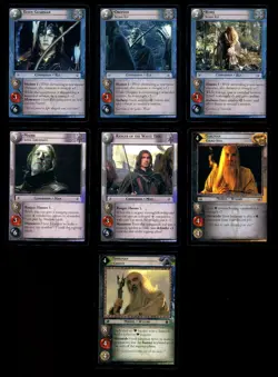 LOTR Lord of the Rings TCG Rise of Saruman Complete 7 card Starter Set - Image 1