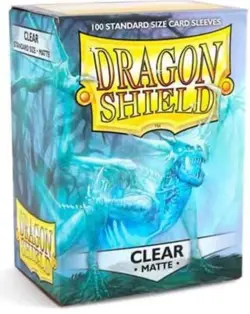 Dragon Shield Matte Clear Standard Size Card Sleeves Display Box [10 packs] 7426844785522 - Image 2