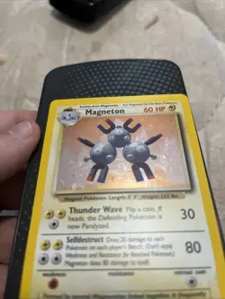 Magneton Base Set Holo Unlimited Rare MP Pokemon TCG Card 9/102 - Image 2