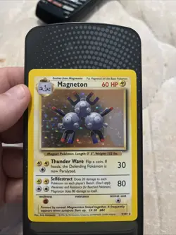 Magneton Base Set Holo Unlimited Rare MP Pokemon TCG Card 9/102 - Image 3