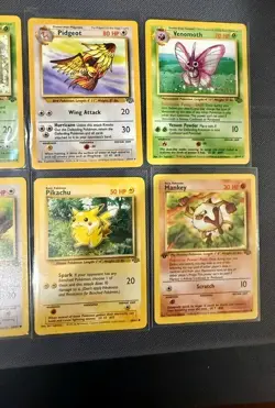 Vintage 1999 Jungle Pokemon (8) Card Lot Auction - 1st Editions, Rares & More - Image 3