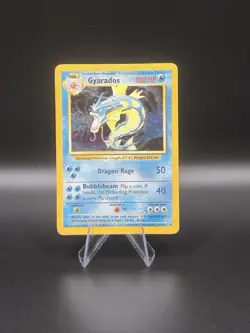 Gyarados Base Set 6/102 Holo 1999 vintage Pokemon Card - Image 1