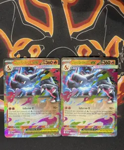 Mega Charizard x EX 013/94 Phantasmal Flames Pokemon Card NM - Image 1
