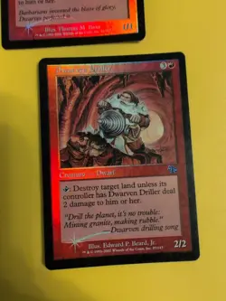 Dwarven Drilller & Dwarven Scorcher Judgment.Old VIntage.MTG 2 Card.FOIL - Image 3