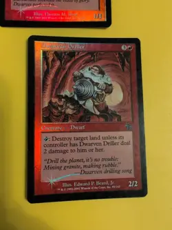 Dwarven Drilller & Dwarven Scorcher Judgment.Old VIntage.MTG 2 Card.FOIL - Image 4