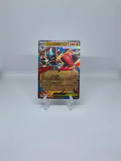 012 MEGA LUCARIO EX | BLACK STAR PROMO HOLO | MEGA EVOLUTION PROMO POKEMON CARD - Image 1