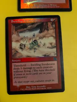 Breaking Point & Swirling Sandstorm. Sorcery Judgment.Old VIntage.MTG2 Card.FOIL - Image 2