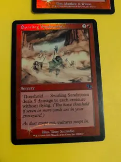 Breaking Point & Swirling Sandstorm. Sorcery Judgment.Old VIntage.MTG2 Card.FOIL - Image 3