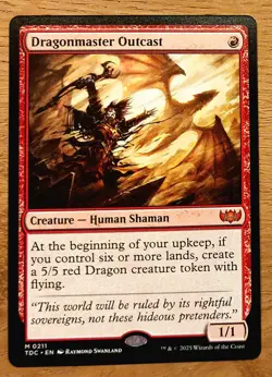 Mtg Magic: Ausgestoßener Drachenmeister /Dragonmaster Outcast, English Nearmint - Image 1